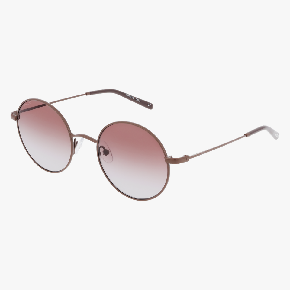 Lunettes de soleil RONDA marron - Vue de face
