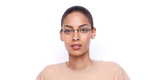 Lunettes de vue femme MAGIC 168 dorée - Vue de face