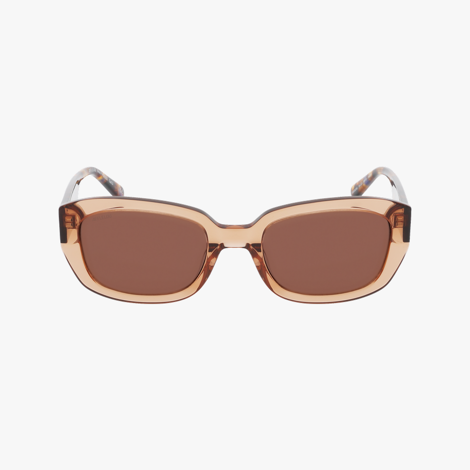 Lunettes de soleil femme FIRENZE marron/beige - Vue de face