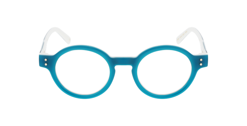 Lunettes de vue femme CARACTÈRES POÉTIQUE bleu - Vue de face