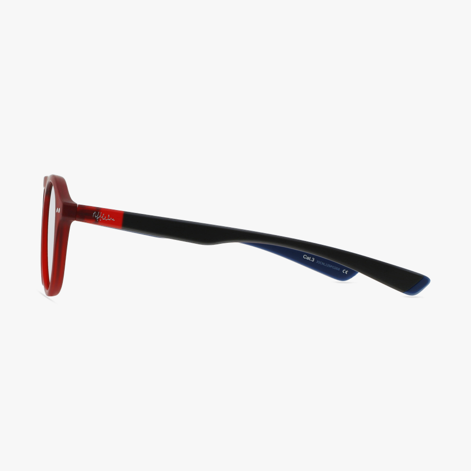Lunettes de soleil femme BORNEO POLARIZED rouge/bleu - Vue de côté
