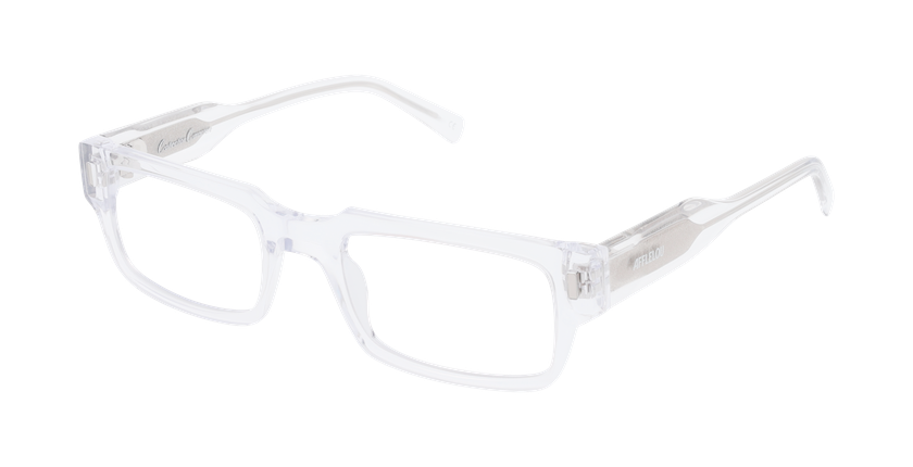 Lunettes de vue homme CARACTÈRES AMBITIEUX blanc - Vue de face