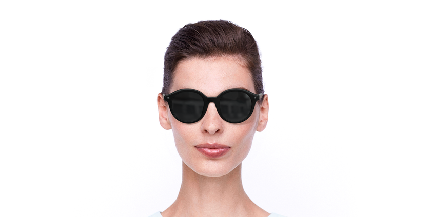LUNETTES DE SOLEIL femme BA5001S noir - Vue de face
