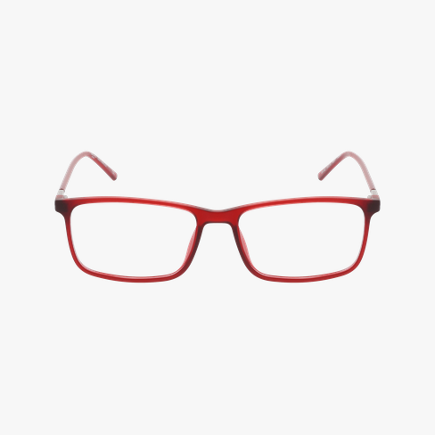 Lunettes de vue homme HAROLD rouge Vue de face