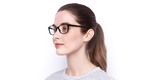 LUNETTES DE VUE femme RZERO4 noir - vue de 3/4