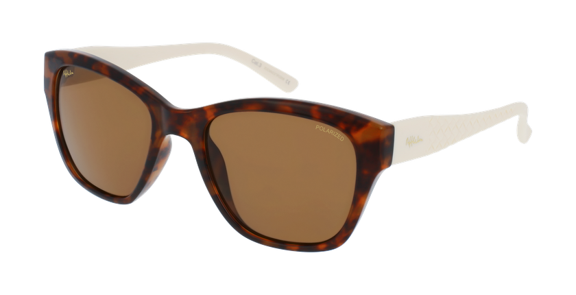 LUNETTES DE SOLEIL femme CARISSA beige/écaille - Vue de face