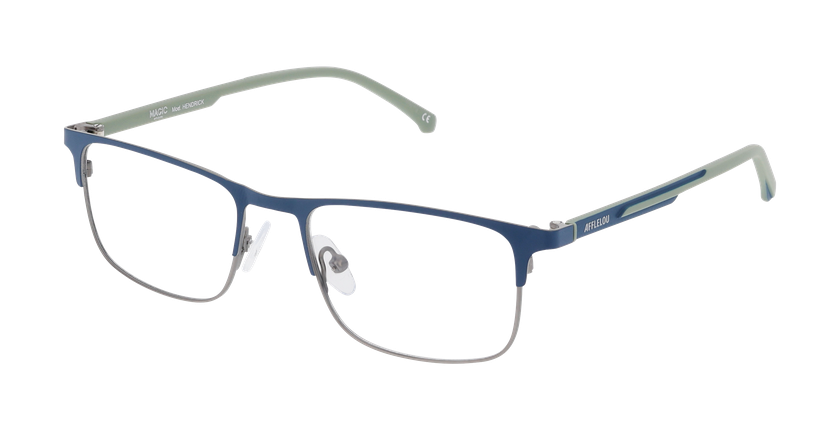 Lunettes de vue homme HENDRICK bleu - Vue de face