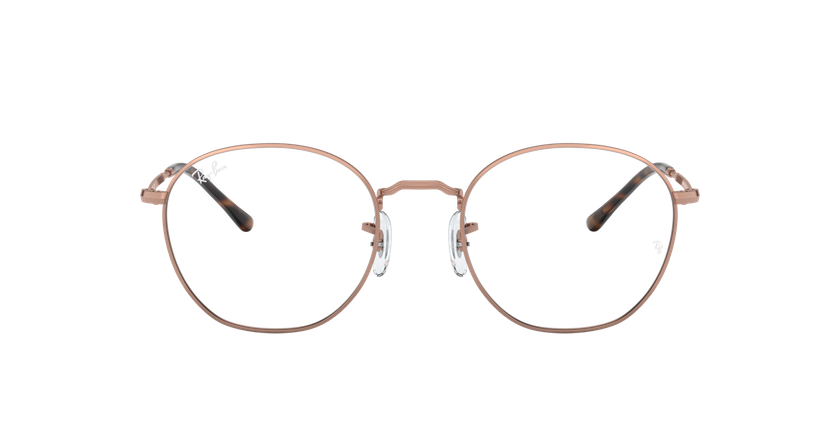 Lunettes de vue 0RX6472 dorée - Vue de face