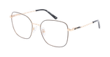 Lunettes de vue femme MANOLIA noir/dorée - Vue de face