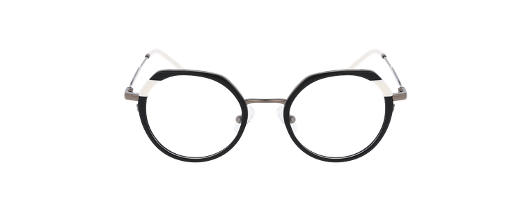 Lunettes de vue femme MAGIC223 noir/blanc - Vue de face