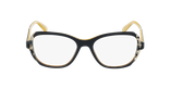 Lunettes de vue femme 0PR 03VV bleu/noir - Vue de face