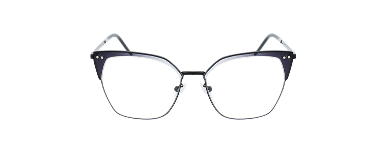 Lunettes de vue femme MAGIC 201 noir - Vue de face