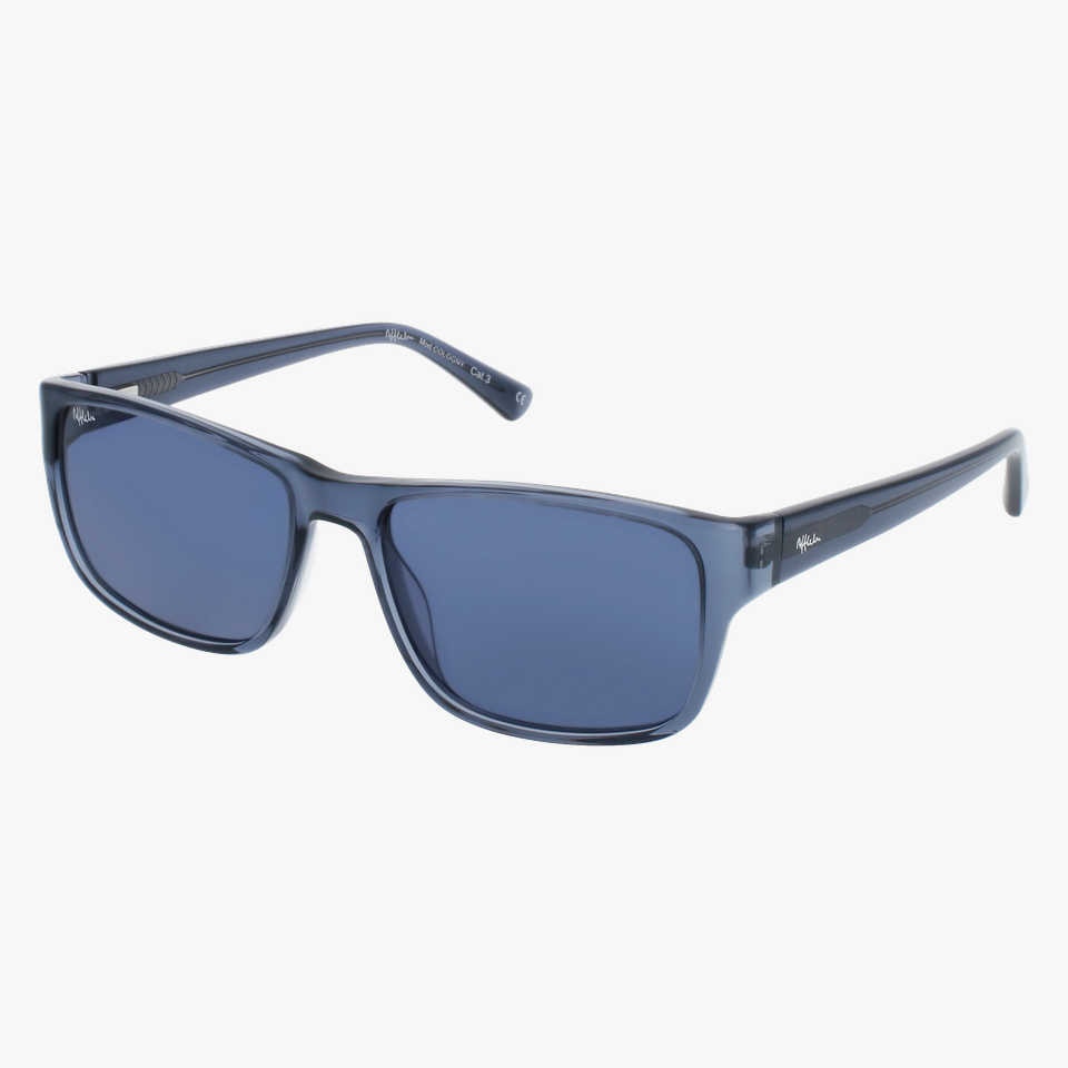 Lunettes de soleil homme COLOGNY blanc/gris - Vue de face