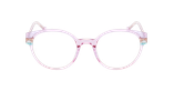 Lunettes de vue femme MAGIC281 rose - Vue de face