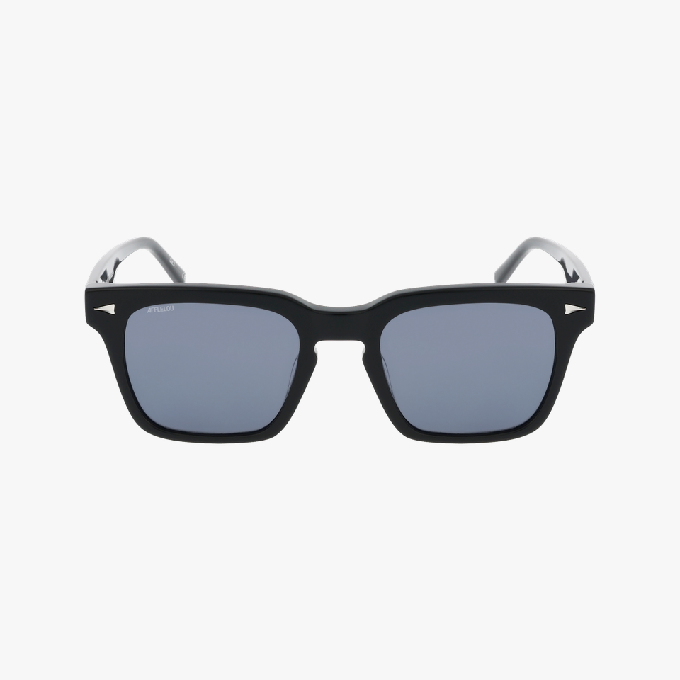 Lunettes de soleil homme AOSTA noir - Vue de face
