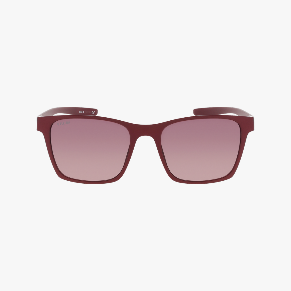 Lunettes de soleil femme KADEN POLARIZED rouge - Vue de face