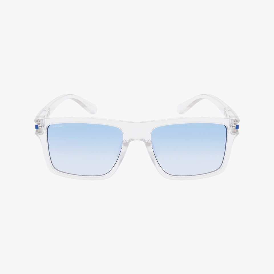 Lunettes de soleil homme JAVIER blanc - Vue de face