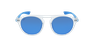 Lunettes de soleil homme BORNEO POLARIZED blanc/bleu