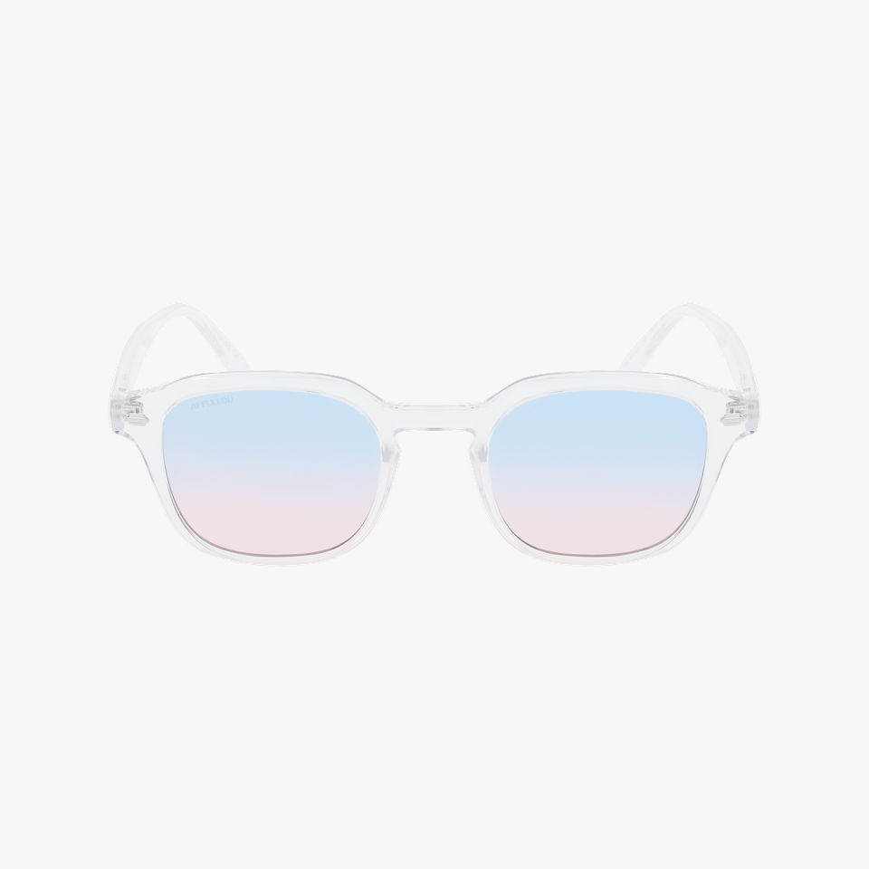 Lunettes de soleil homme NEVADA blanc - Vue de face