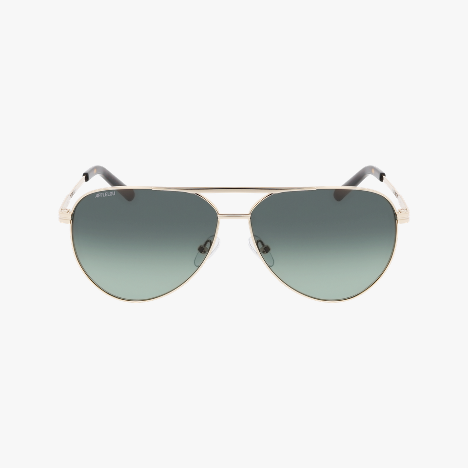 Lunettes de soleil homme RYKER POLARIZED dorée - Vue de face