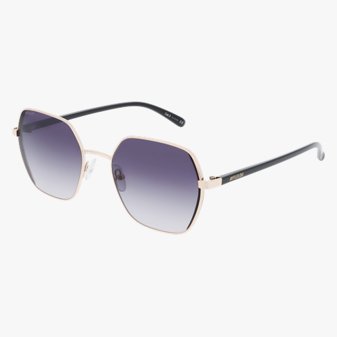 Lunettes de soleil femme UMI dorée/noir