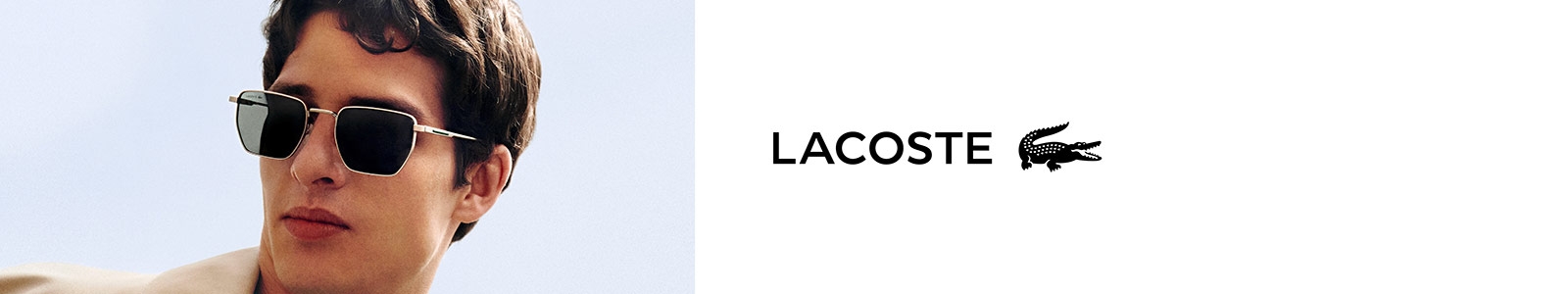 Homme portant des lunettes de soleil Lacoste