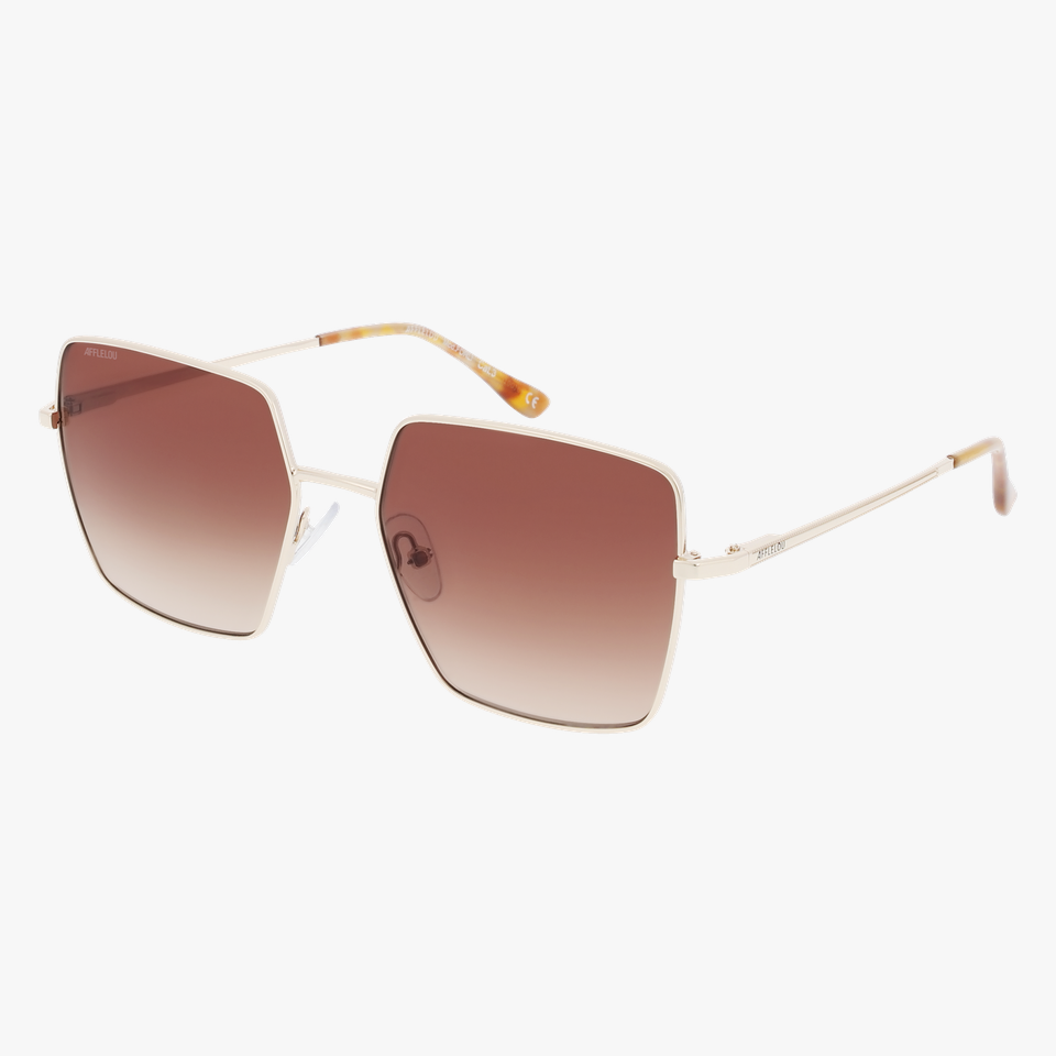 Lunettes de soleil femme FORLI dorée - Vue de face