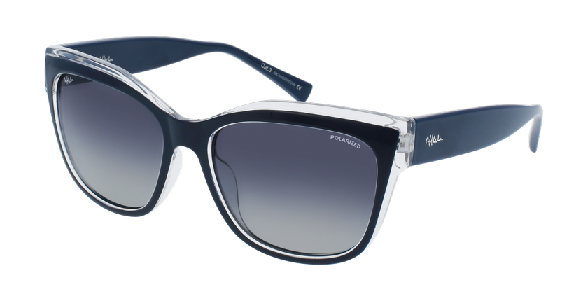 LUNETTES DE SOLEIL femme PATTY bleu - Vue de face