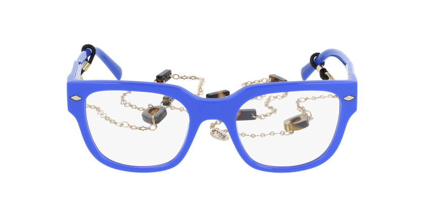 Lunettes de vue femme CARACTÈRES AUDACIEUSE bleu - Vue de face