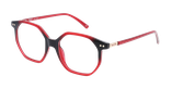 Lunettes de vue femme ANAE rouge - Vue de face