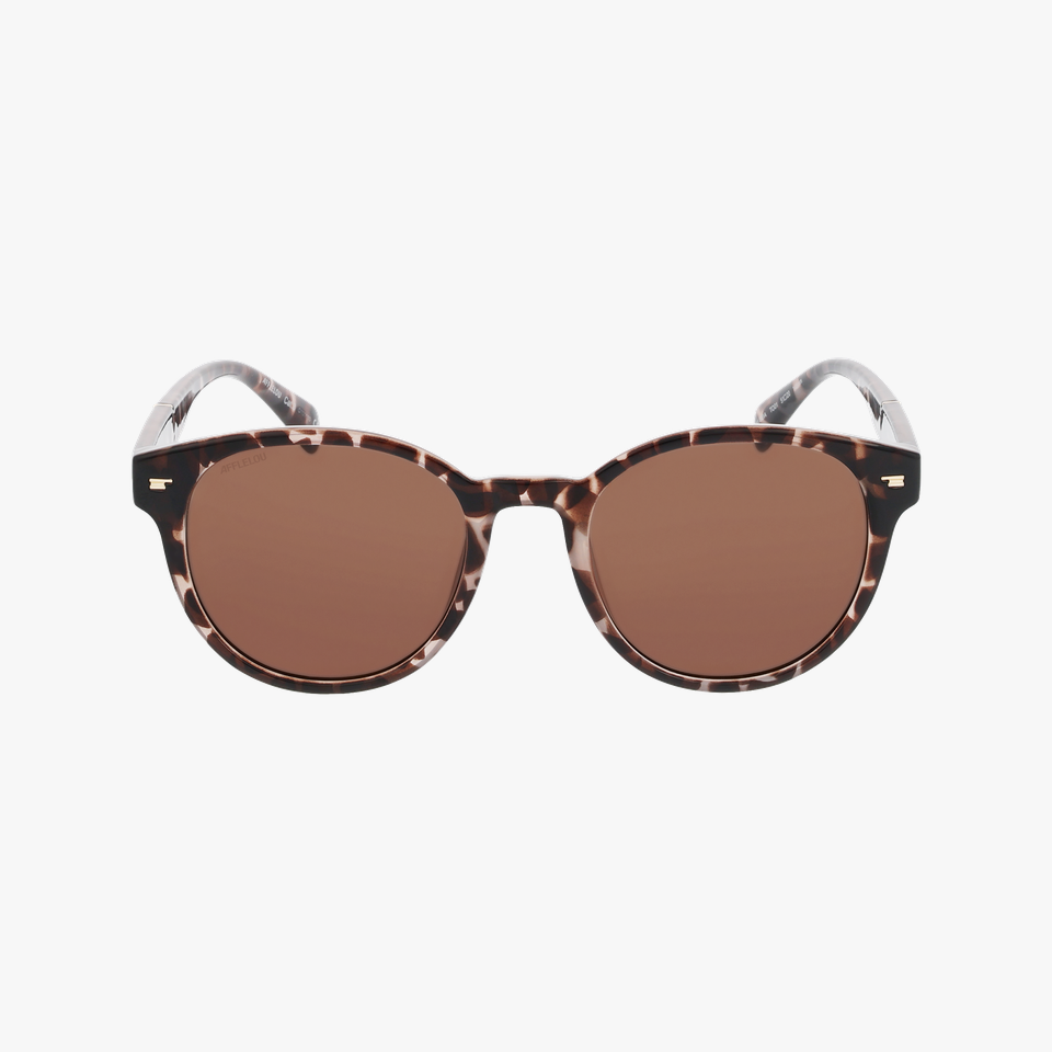 Lunettes de soleil femme BIBA écaille/rose - Vue de face