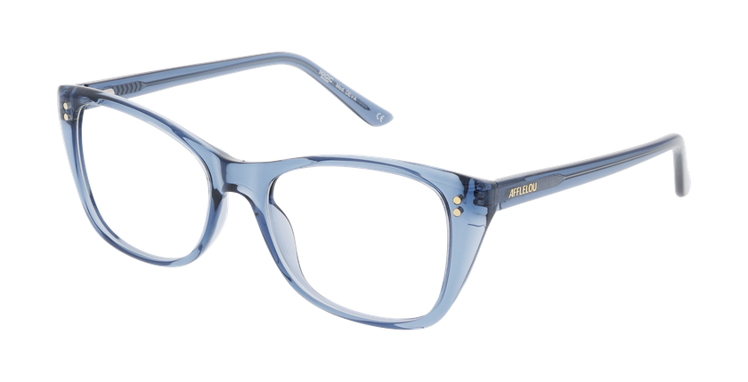 Lunettes de vue femme DEVA bleu - Vue de face