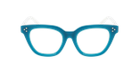 Lunettes de vue femme CARACTÈRES ARTISTE bleu - Vue de face