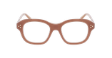 Lunettes de vue femme CARACTÈRES ÉNIGMATIQUE marron - Vue de face
