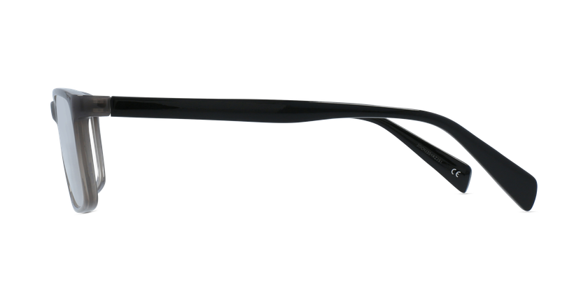 Lunettes de vue homme RZERO10 gris/noir - Vue de côté