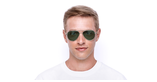 LUNETTES DE SOLEIL RUSSEL doré - Vue de face