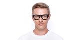 Lunettes de vue MEGA WAYFARER RX0840V noir - Vue de face