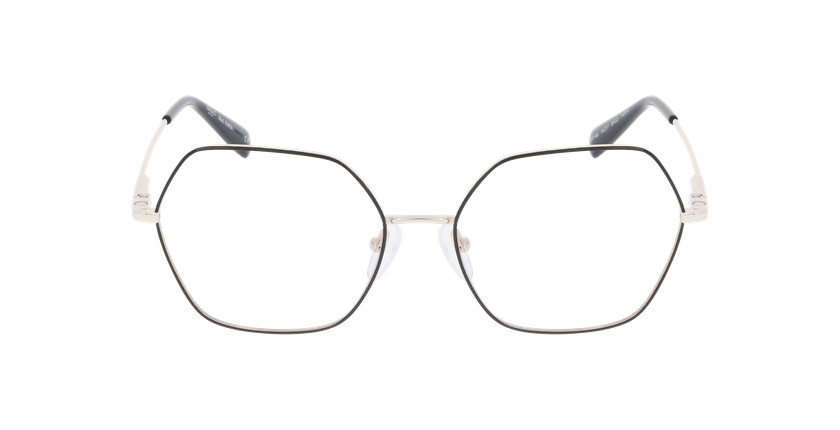 Lunettes de vue femme KIARA noir/dorée - Vue de face
