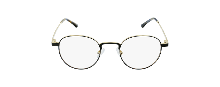 LUNETTES DE VUE MAGIC 70 noir/doré - Vue de face