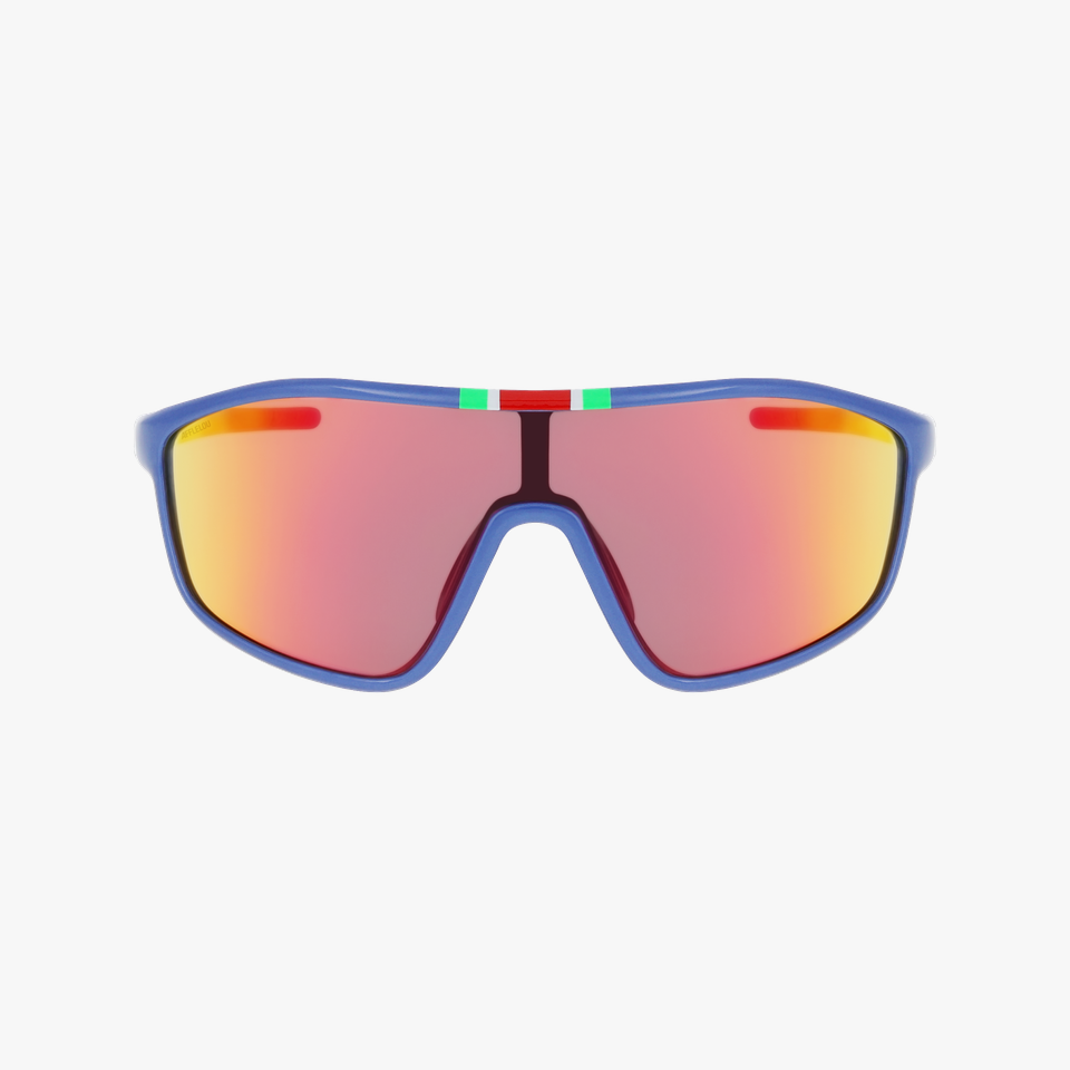 Lunettes de soleil AZUL bleu/rouge - Vue de face