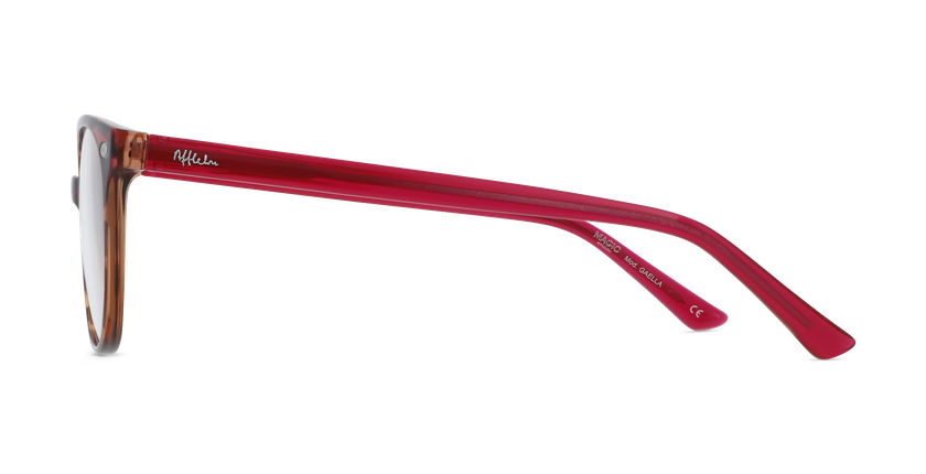 LUNETTES DE VUE femme MAGIC GAELLA écaille/rouge - Vue de face