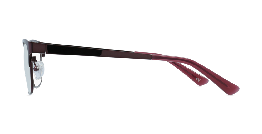 LUNETTES DE VUE femme RZERO9 rouge - Vue de côté