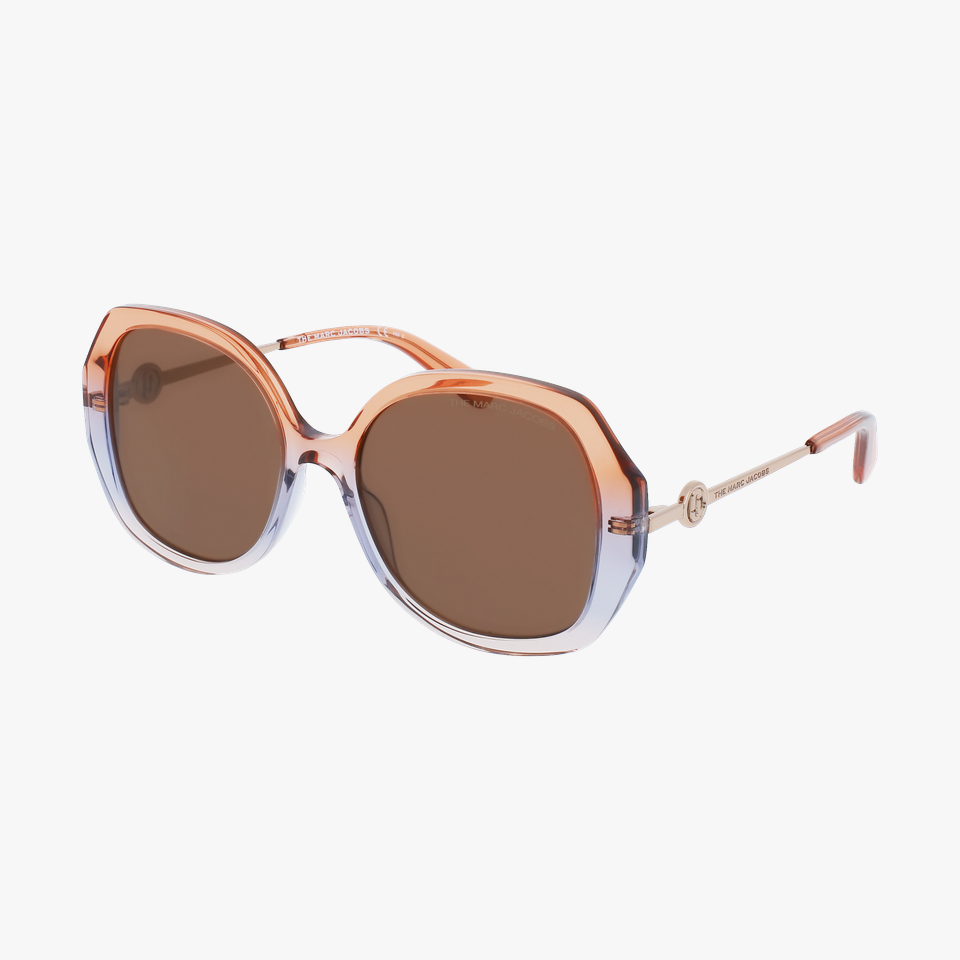 Lunettes de soleil femme MARC 581/S orange/violet - Vue de face