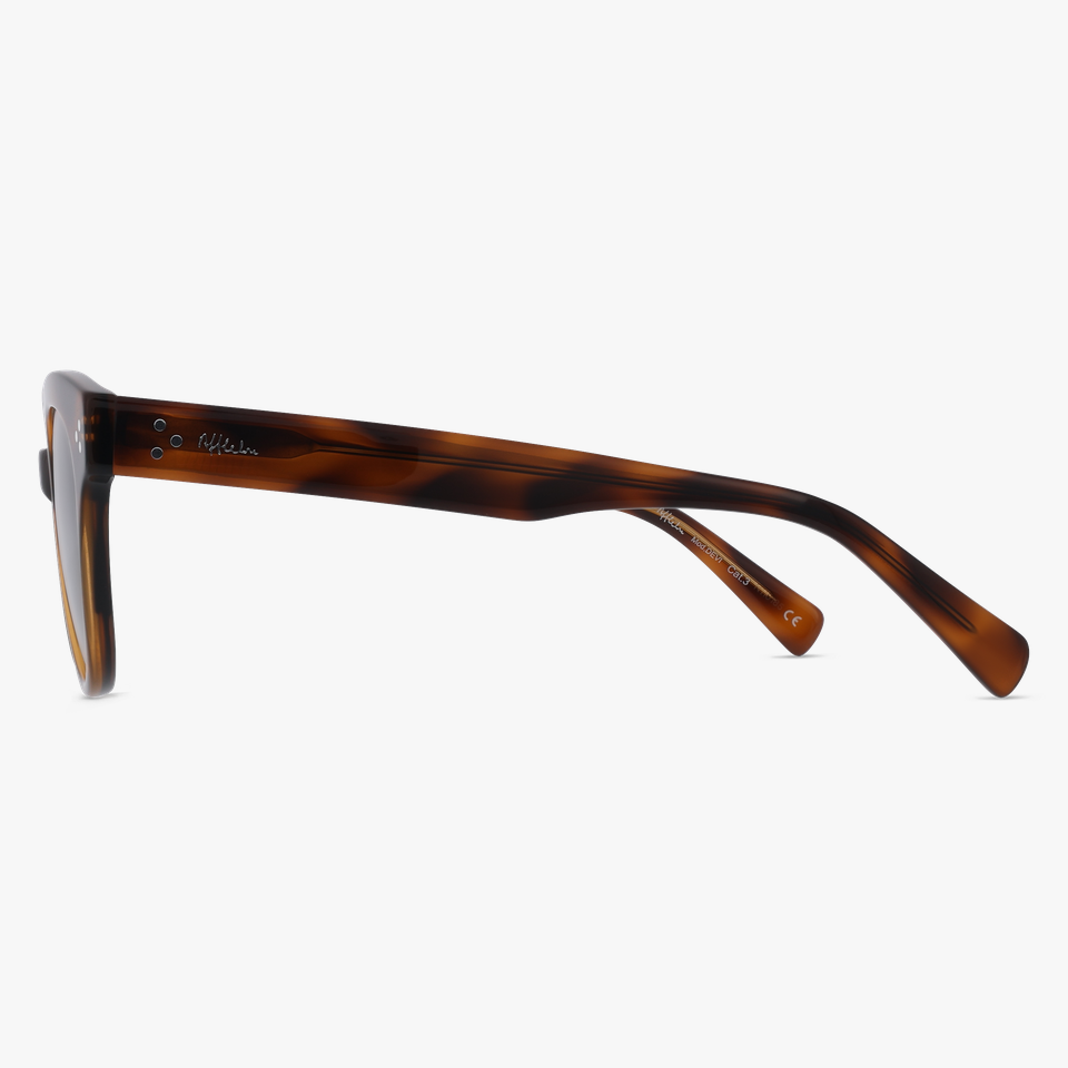 Lunettes de soleil femme DEVI écaille/rose - Vue de face
