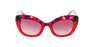 Lunettes de soleil femme MALICIEUSE rouge