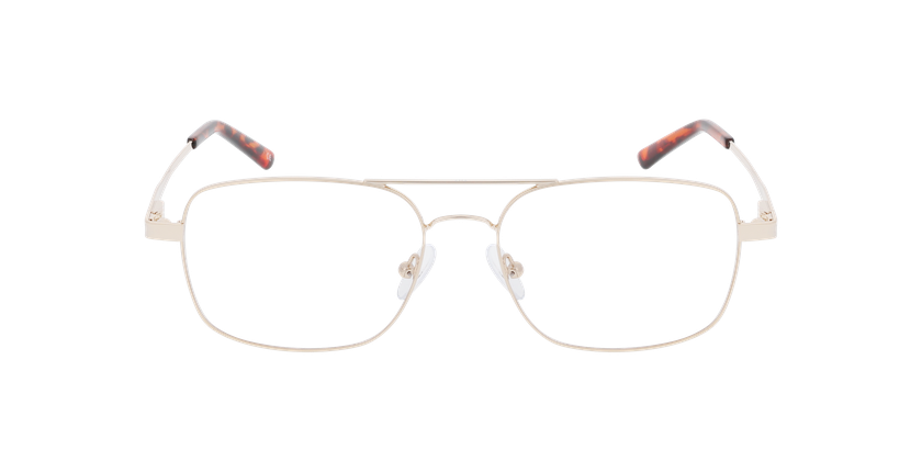 Lunettes de vue homme FILIPE dorée - Vue de face