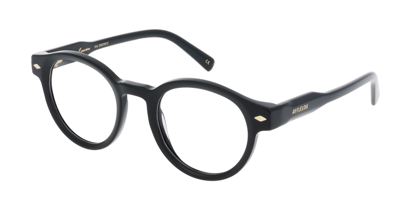 Lunettes de vue femme CARACTÈRES DISCRÈTE noir - Vue de face