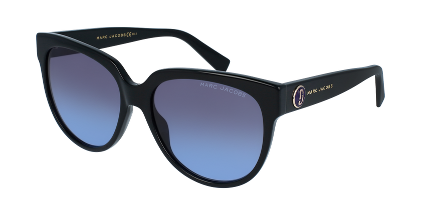 LUNETTES DE SOLEIL femme MARC 378/S noir - vue de 3/4