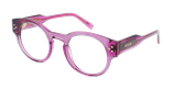 Lunettes de vue femme CARACTÈRES FIDÈLE rose - Vue de face