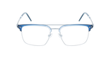 Lunettes de vue homme MAGIC 202 bleu/argenté - Vue de face
